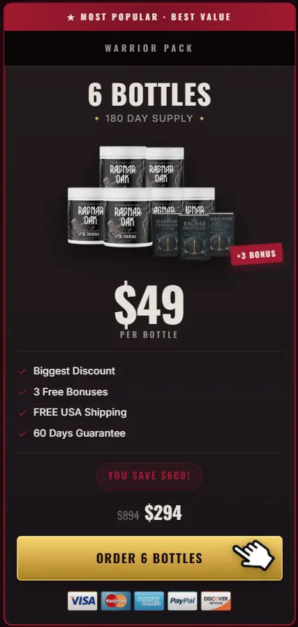 Ragnarok order 6 bottles
